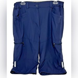 Aerotech Designs Cycle Multi Sport Active Wear Capris Knickers Cargo Blue Women